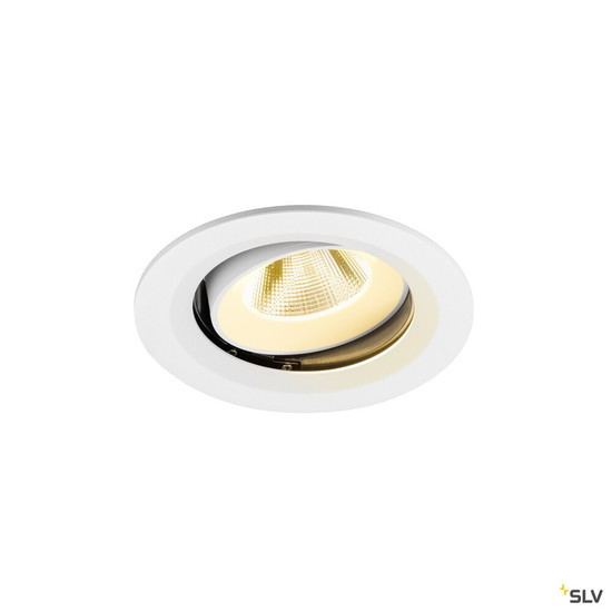 SLV 1009677 NUMINOS® MOVE M, Deckeneinbauleuchte, 3000 K, 20°, IP20, rund, weiß