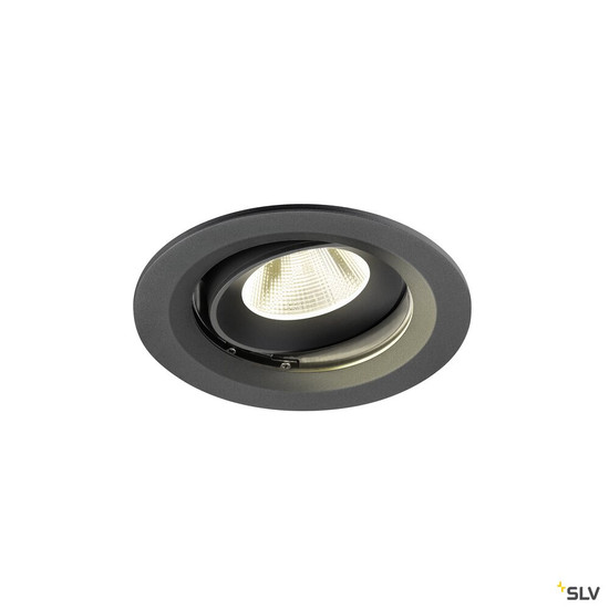 SLV 1009685 NUMINOS® MOVE M, Deckeneinbauleuchte, 4000 K, 20°, IP20, rund, schwarz