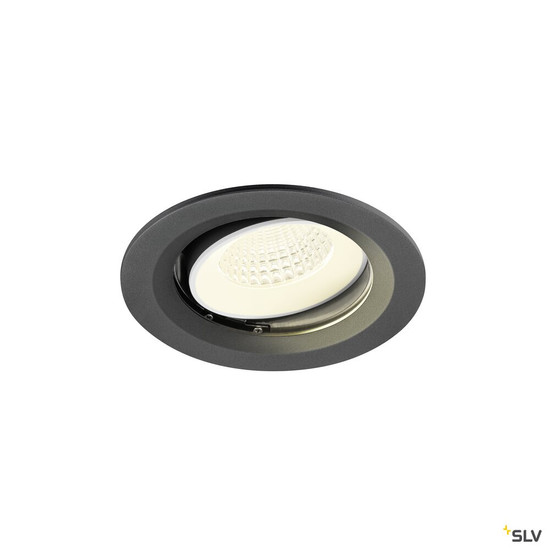 SLV 1009692 NUMINOS® MOVE M, Deckeneinbauleuchte, 4000 K, 55°, IP20, rund, schwarz / weiß