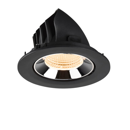 SLV 1009711 NUMINOS GIMBLE L, Deckeneinbauleuchte schwarz/chrom 2700K 55°