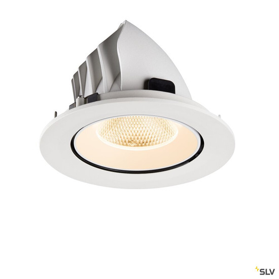 SLV 1009713 NUMINOS® GIMBLE L, Deckeneinbauleuchte, 2700 K, 20°, IP20, rund, weiß