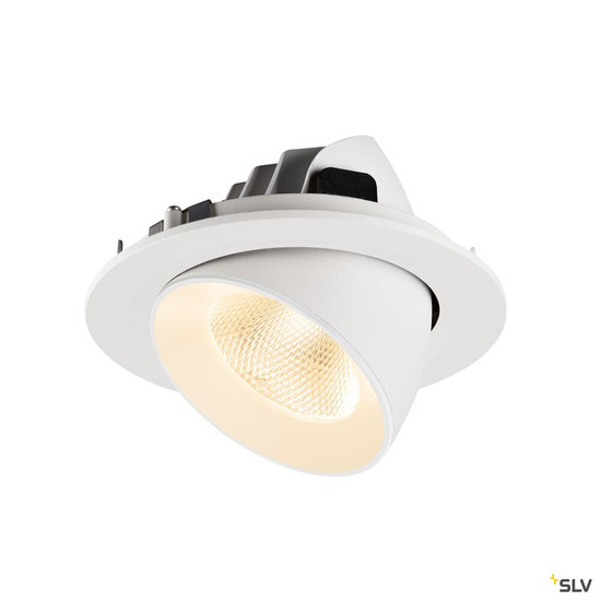 SLV 1009713 NUMINOS® GIMBLE L, Deckeneinbauleuchte, 2700 K, 20°, IP20, rund, weiß