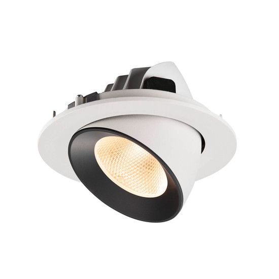 SLV 1009714 NUMINOS GIMBLE L, Deckeneinbauleuchte weiß/chrom 2700K 20°