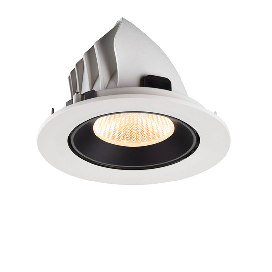 SLV 1009715 NUMINOS GIMBLE L, Deckeneinbauleuchte weiß/schwarz 2700K 40°