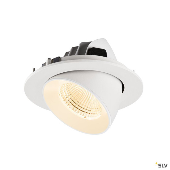 SLV 1009719 NUMINOS® GIMBLE L, Deckeneinbauleuchte, 2700 K, 55°, IP20, rund, weiß