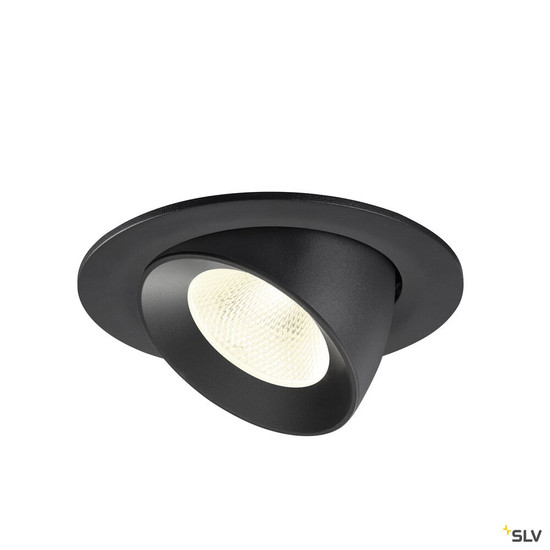 SLV 1009739 NUMINOS® GIMBLE L, Deckeneinbauleuchte, 4000 K, 20°, IP20, rund, schwarz