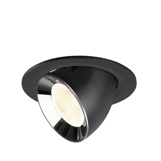 SLV 1009741 NUMINOS GIMBLE L, Deckeneinbauleuchte schwarz/chrom 4000K 20°