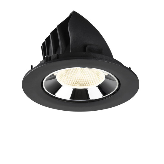 SLV 1009741 NUMINOS GIMBLE L, Deckeneinbauleuchte schwarz/chrom 4000K 20°