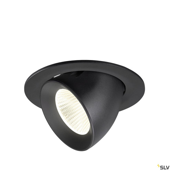 SLV 1009742 NUMINOS® GIMBLE L, Deckeneinbauleuchte, 4000 K, 40°, IP20, rund, schwarz