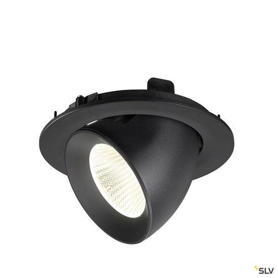 SLV 1009742 NUMINOS® GIMBLE L, Deckeneinbauleuchte, 4000 K, 40°, IP20, rund, schwarz