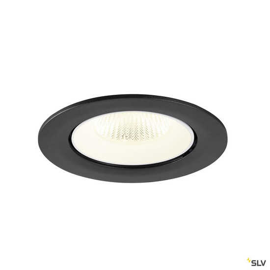 SLV 1009743 NUMINOS® GIMBLE L, Deckeneinbauleuchte, 4000 K, 40°, IP20, rund, schwarz / weiß