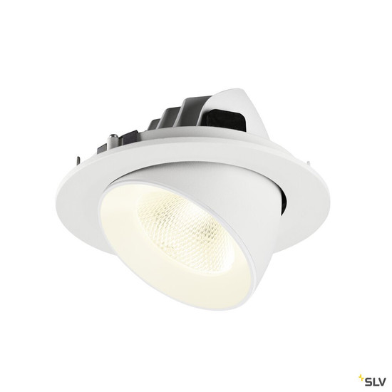 SLV 1009749 NUMINOS® GIMBLE L, Deckeneinbauleuchte, 4000 K, 20°, IP20, rund, weiß