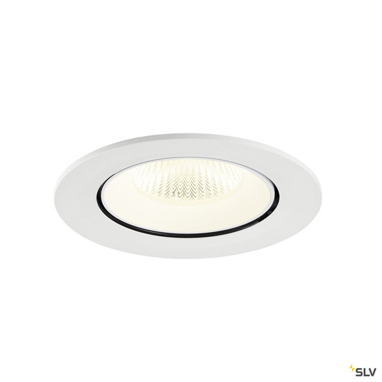 SLV 1009752 NUMINOS® GIMBLE L, Deckeneinbauleuchte, 4000 K, 40°, IP20, rund, weiß