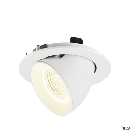 SLV 1009755 NUMINOS® GIMBLE L, Deckeneinbauleuchte, 4000 K, 55°, IP20, rund, weiß