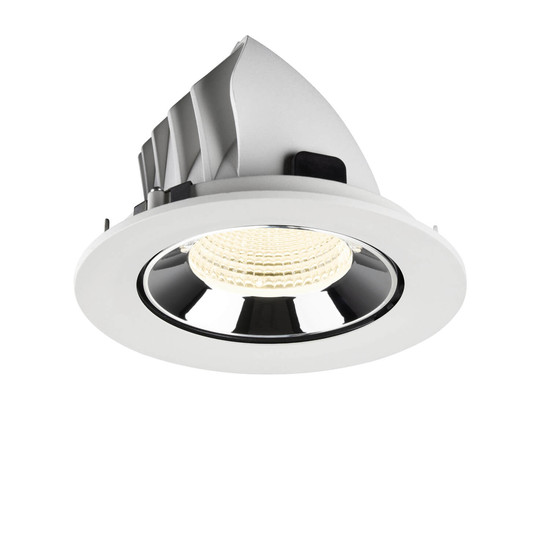 SLV 1009756 NUMINOS GIMBLE L, Deckeneinbauleuchte weiß/chrom 4000K 55°