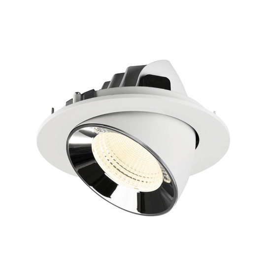 SLV 1009756 NUMINOS GIMBLE L, Deckeneinbauleuchte weiß/chrom 4000K 55°
