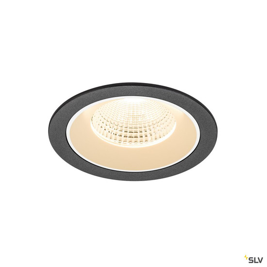 SLV 1009763 NUMINOS® L, Deckeneinbauleuchte, 2700 K, 55°, IP20, rund, schwarz / weiß