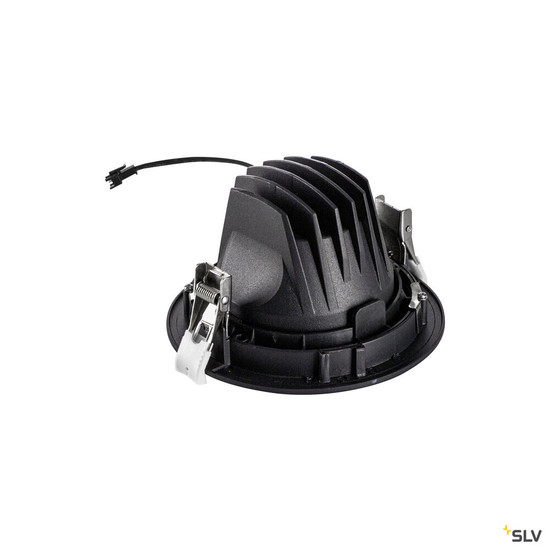 SLV 1009835 NUMINOS® MOVE L, Deckeneinbauleuchte, 3000 K, 55°, IP20, rund, schwarz / weiß