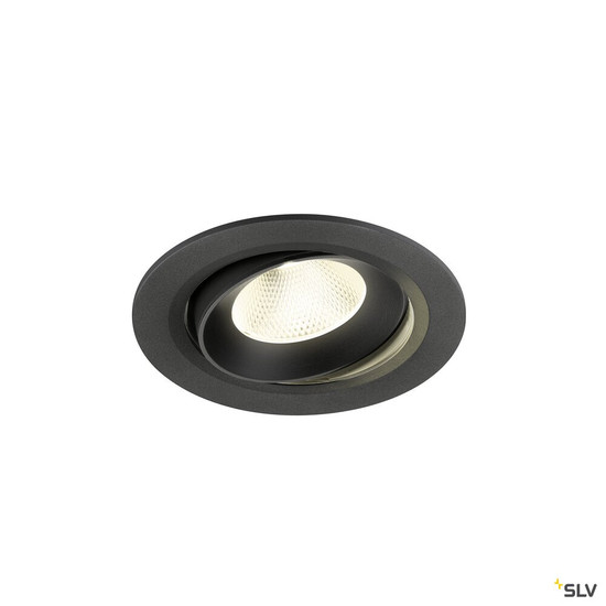 SLV 1009846 NUMINOS® MOVE L, Deckeneinbauleuchte, 4000 K, 20°, IP20, rund, schwarz