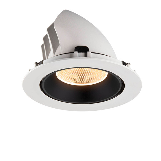 SLV 1009873 NUMINOS GIMBLE XL, Deckeneinbauleuchte weiß/schwarz 2700K 20°