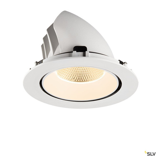 SLV 1009874 NUMINOS® GIMBLE XL, Deckeneinbauleuchte,, 2700 K, 20°, weiß