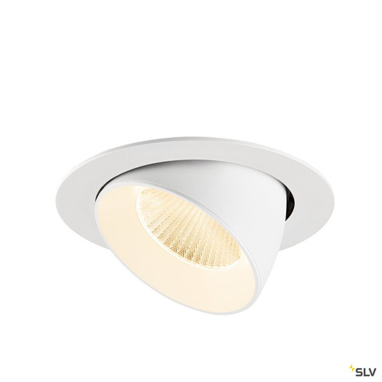 SLV 1009877 NUMINOS® GIMBLE XL, Deckeneinbauleuchte,, 2700 K, 40°, weiß