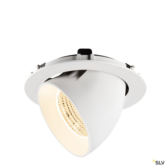 SLV 1009880 NUMINOS® GIMBLE XL, Deckeneinbauleuchte,, 2700 K, 55°, weiß