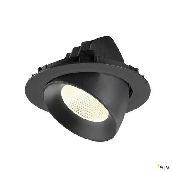 SLV 1009900 NUMINOS® GIMBLE XL, Deckeneinbauleuchte,, 4000 K, 20°, schwarz