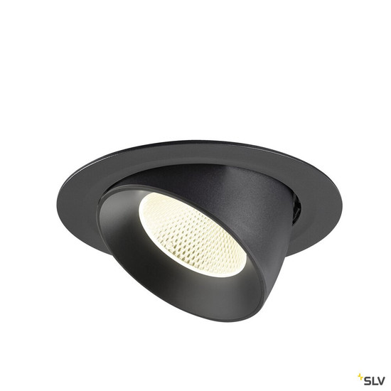 SLV 1009900 NUMINOS® GIMBLE XL, Deckeneinbauleuchte,, 4000 K, 20°, schwarz