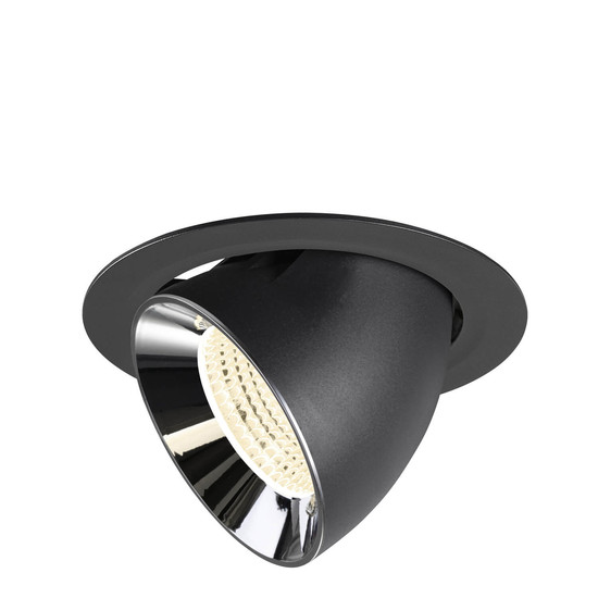SLV 1009908 NUMINOS GIMBLE XL, Deckeneinbauleuchte schwarz/chrom 4000K 55°