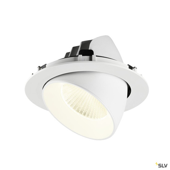 SLV 1009913 NUMINOS® GIMBLE XL, Deckeneinbauleuchte,, 4000 K, 40°, weiß
