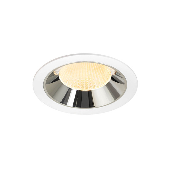 SLV 1009947 NUMINOS XL, Deckeneinbauleuchte weiß/chrom 3000K 20°