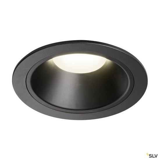 SLV 1009954 NUMINOS® XL, Deckeneinbauleuchte, 4000 K, 20°, IP20, rund, schwarz