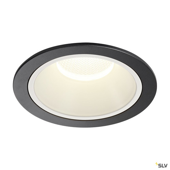 SLV 1009955 NUMINOS® XL, Deckeneinbauleuchte, 4000 K, 20°, IP20, rund, schwarz / weiß