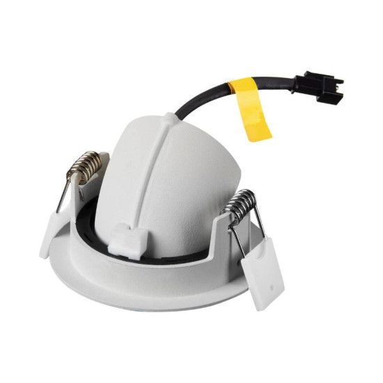 SLV 1010038 NUMINOS® GIMBLE XS, Deckeneinbauleuchte, 2700 K, 40°, IP20, rund, weiß/schwarz