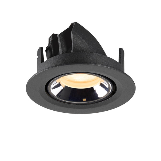 SLV 1010052 NUMINOS GIMBLE XS, Deckeneinbauleuchte schwarz/chrom 3000K 55°