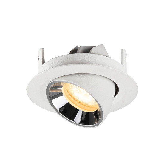 SLV 1010061 NUMINOS GIMBLE XS, Deckeneinbauleuchte weiß/chrom 3000K 55°