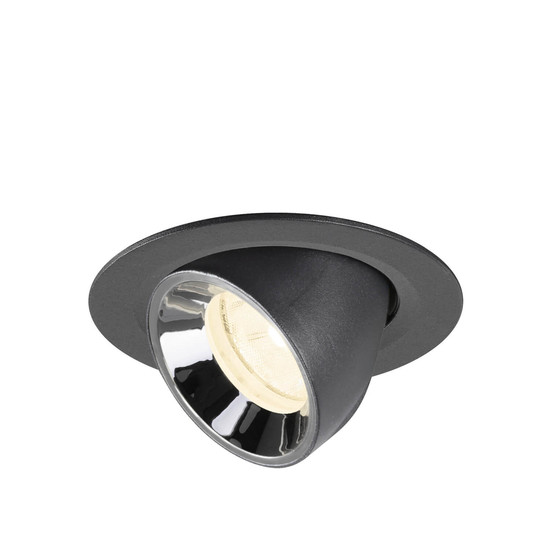 SLV 1010064 NUMINOS GIMBLE XS, Deckeneinbauleuchte schwarz/chrom 4000K 20°