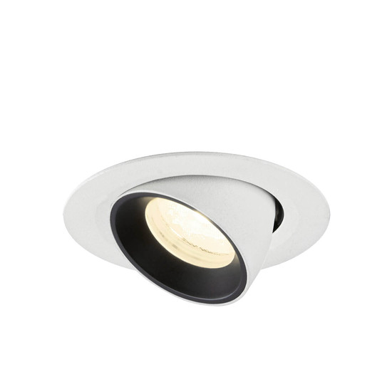 SLV 1010074 NUMINOS GIMBLE XS, Deckeneinbauleuchte weiß/schwarz 4000K 40°
