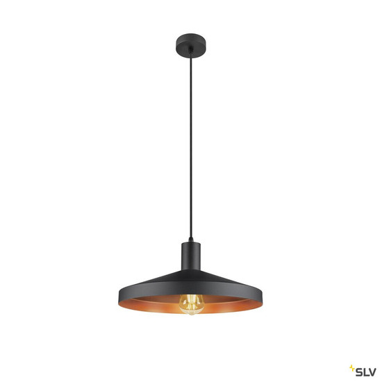 SLV 1010090 LALU® TETRA 36, Leuchtenschirm, E27 Base, Mix&Match, H: 8.9 cm, schwarz / bronze