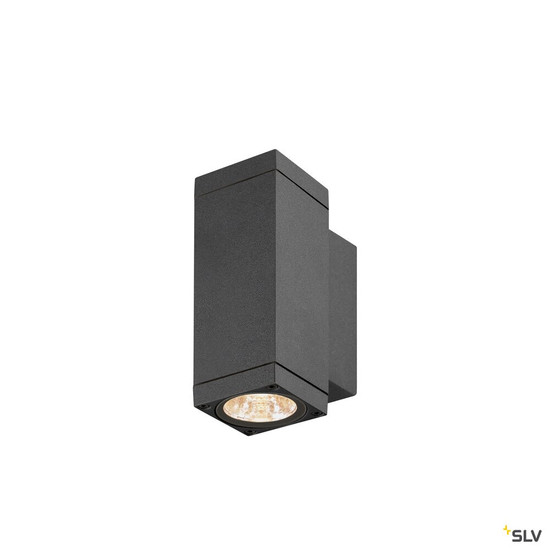 SLV 1010177 THEO PRO S, Wandaufbauleuchte, single, DALI, P1, rechteckig, 2700 K, 3 W, 24°, anthrazit