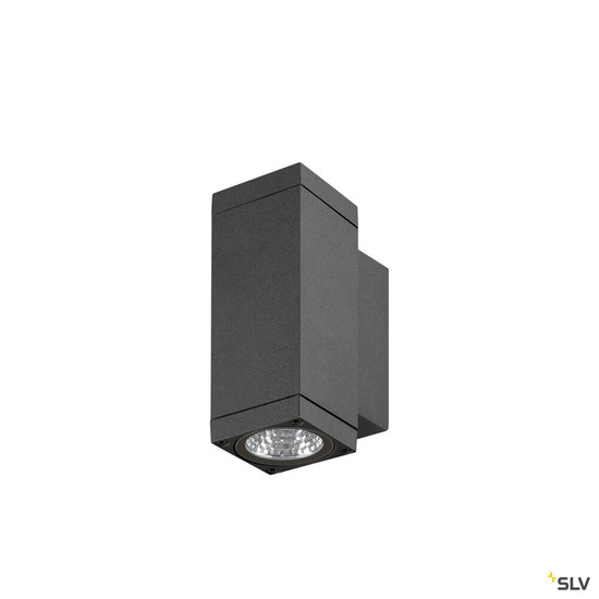 SLV 1010183 THEO PRO S, Wandaufbauleuchte, up/down, DALI, P2, rechteckig, 2700 K, 12 W, 24°, anthrazit