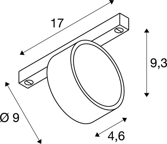 SLV 1010254 KALU 2.0, 48V Spot, DALI, zylindrisch, 2700 K, 9 W, 36°, weiß