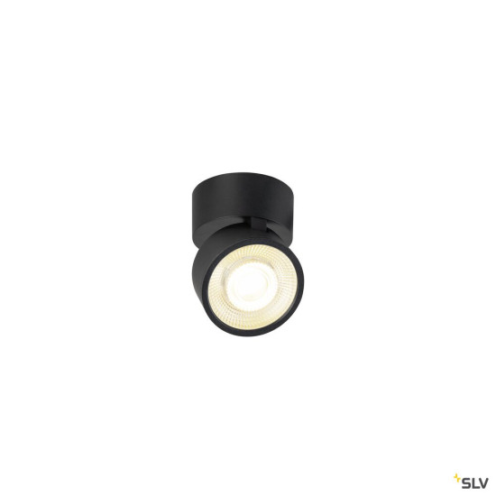 SLV 1010261 KALU 2.0, Wand- und Deckenaufbauleuchte, PHASE, 3000 K, 10 W, 36°, schwarz