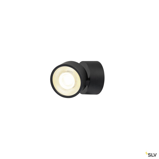 SLV 1010261 KALU 2.0, Wand- und Deckenaufbauleuchte, PHASE, 3000 K, 10 W, 36°, schwarz