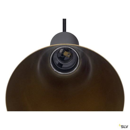 SLV 1010285 LALU®, Pendelleuchte, E27 Base, Mix&Match, Pendellänge 200 cm, 1 x max. 10 W, schwarz