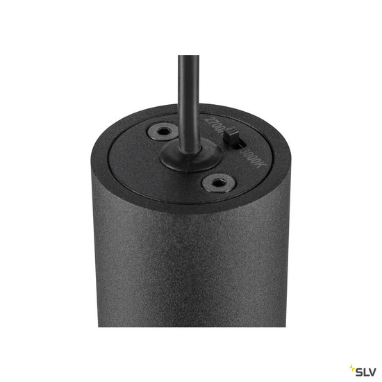 SLV 1010287 LALU®, Pendelleuchte, LED Base, Mix&Match, surface mounted canopy, Pendellänge 200 cm, 2700/3000K, 40°, PHASE, schwarz