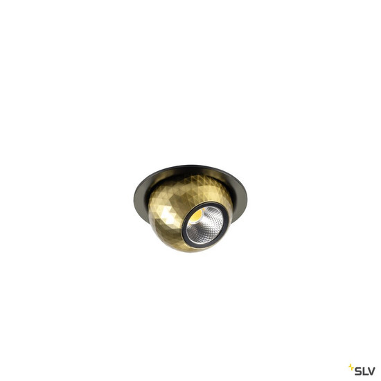 SLV 1010353 DYSKO, Deckeneinbauleuchte, rund, PHASE, 2700K, 6.4 W, 36°, schwarz / gold