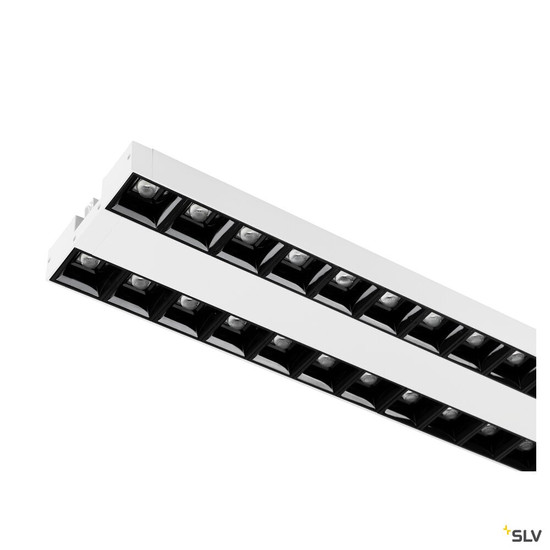 SLV 1010386 SIGHT EVO, 3~ Spot, DALI, double, rechteckig, 4000K, 25 W, 60°, weiß / schwarz