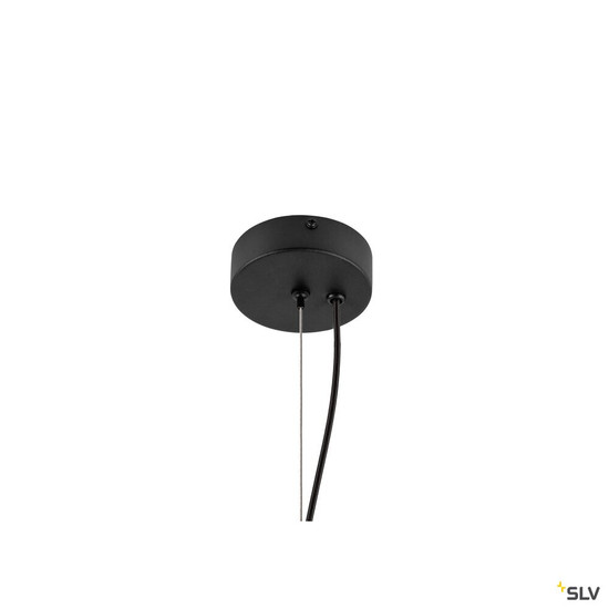 SLV 1010413 OLYPSO 40, Pendelleuchte, E27, Pendellänge 400 cm, 1 x max. 40 W, schwarz